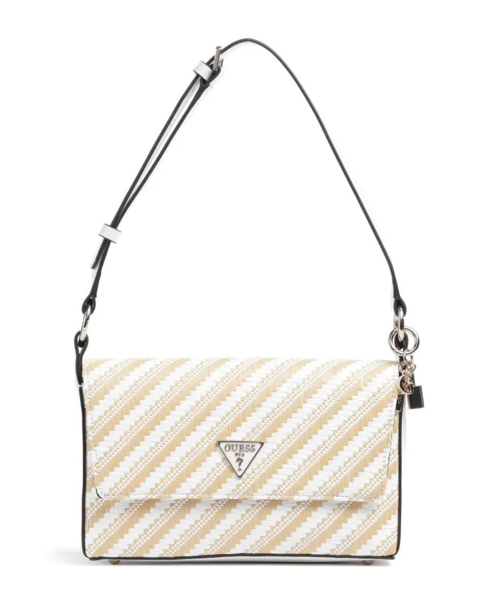 Simona Schultertasche Polypropylen natur/weiß