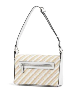 Simona Schultertasche Polypropylen natur/weiß