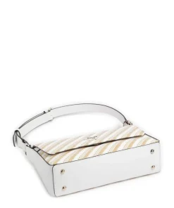 Simona Schultertasche Polypropylen natur/weiß