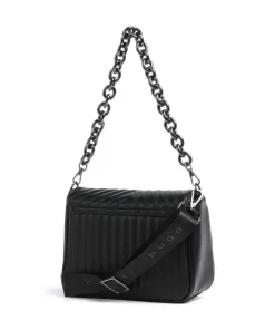 Sira Schultertasche Lederimitat schwarz