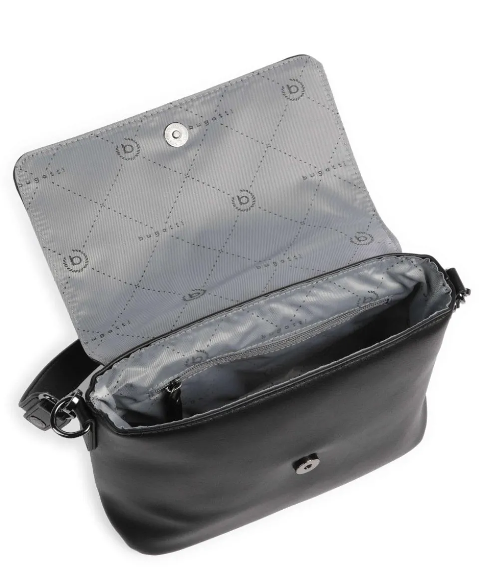 Sira Schultertasche Lederimitat schwarz