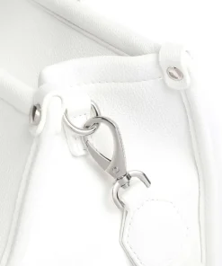 Sirah Re Handtasche Lederimitat weiß