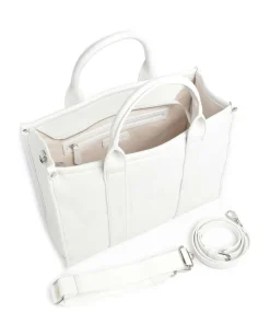 Sirah Re Handtasche Lederimitat weiß