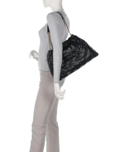 Sirin Beuteltasche Lederimitat schwarz