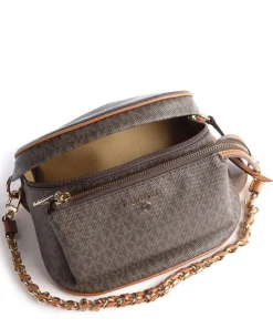 Slater Umhängetasche Lederimitat dunkelbraun