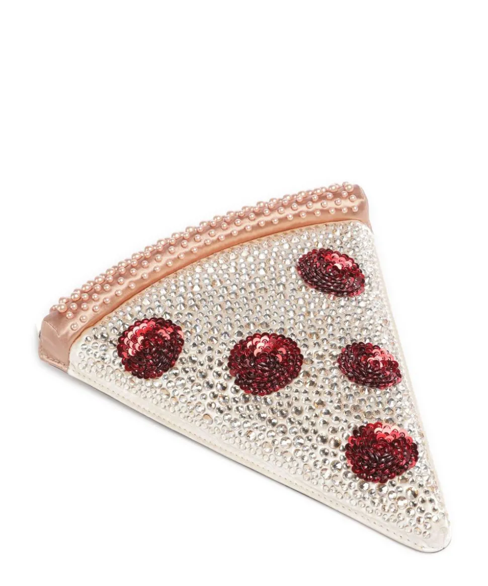 Slice Umhängetasche Textil, fein genarbtes Rindsleder beige/braun