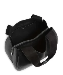 Sloane Street Beuteltasche genarbtes Rindsleder schwarz