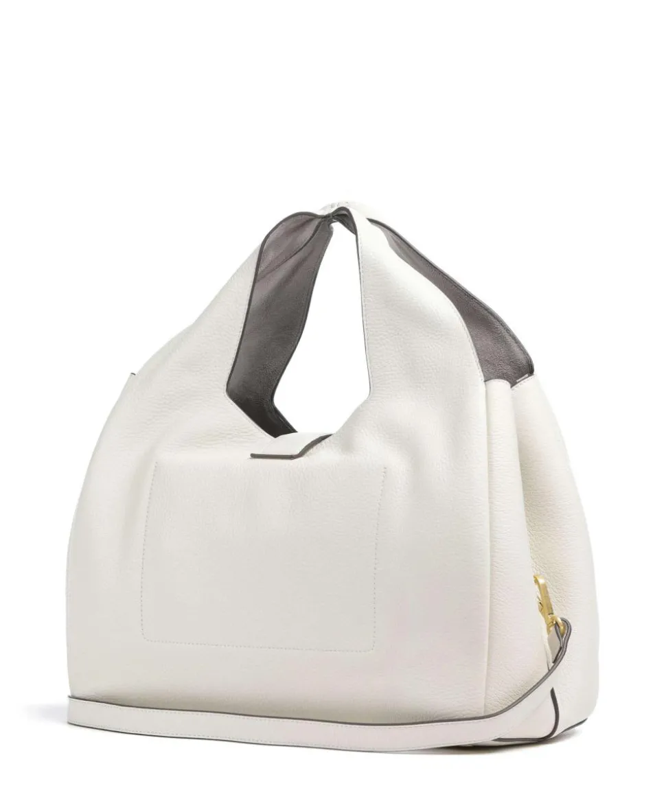 Sloane Street Handtasche genarbtes Rindsleder elfenbein