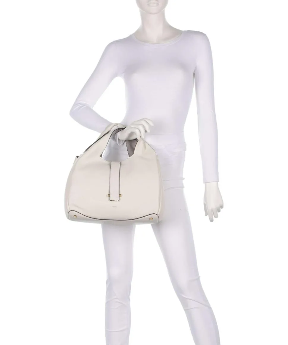 Sloane Street Handtasche genarbtes Rindsleder elfenbein