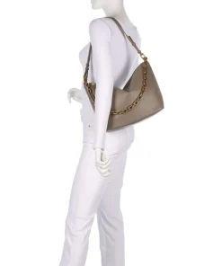 Sofi Beuteltasche fein genarbtes Rindsleder taupe