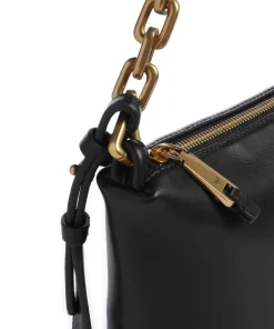 Sofi Schultertasche fein genarbtes Rindsleder schwarz