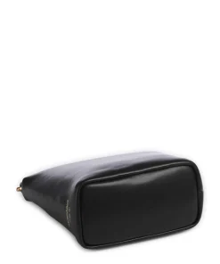 Sofi Schultertasche fein genarbtes Rindsleder schwarz