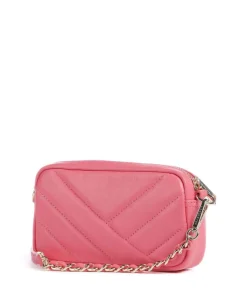 Soft Matelassé Umhängetasche weiches Rindsleder pink