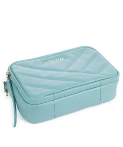 Soft Matelassé Umhängetasche weiches Rindsleder hellblau