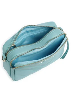 Soft Matelassé Umhängetasche weiches Rindsleder hellblau