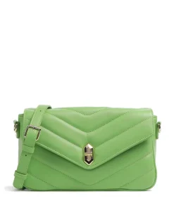 Soft Matelassé Umhängetasche weiches Rindsleder hellgrün
