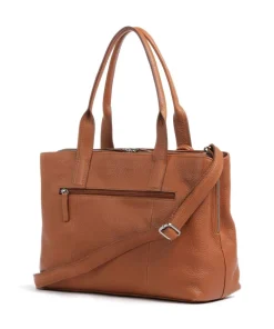 Soft Skylar Aktentasche 13″ genarbtes Leder cognac