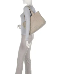 Soft Skylar Aktentasche 13″ genarbtes Leder hellgrau