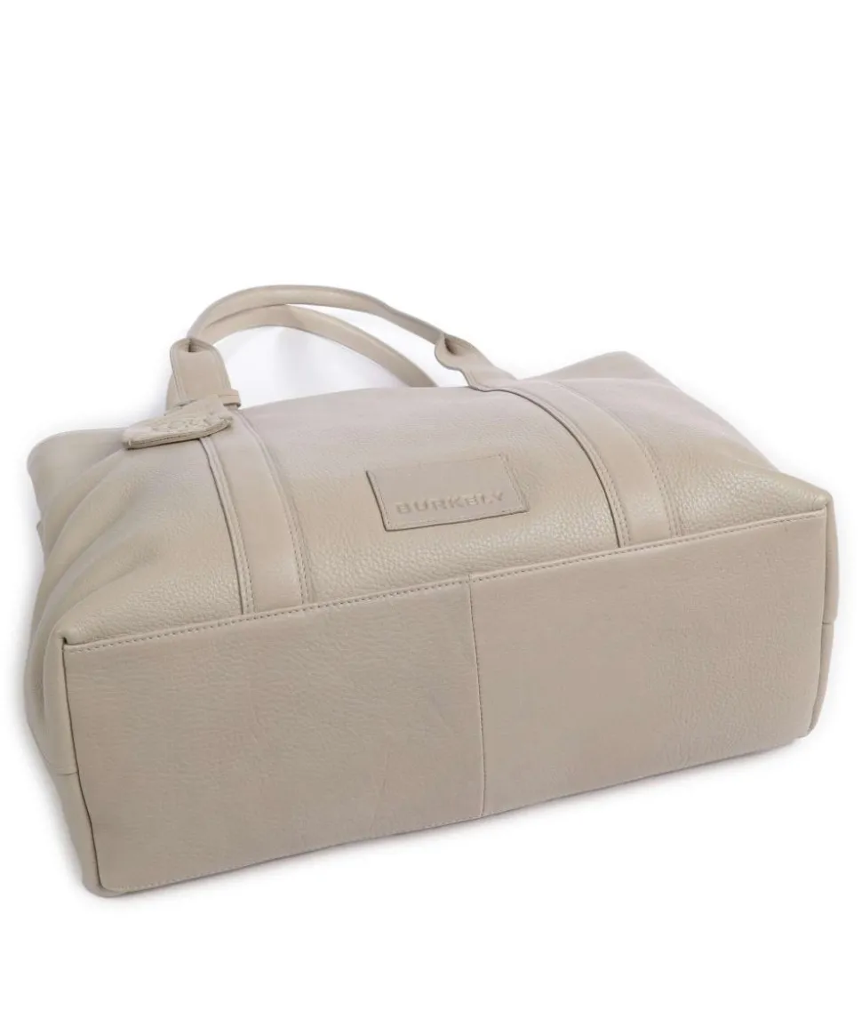 Soft Skylar Aktentasche 13″ genarbtes Leder hellgrau