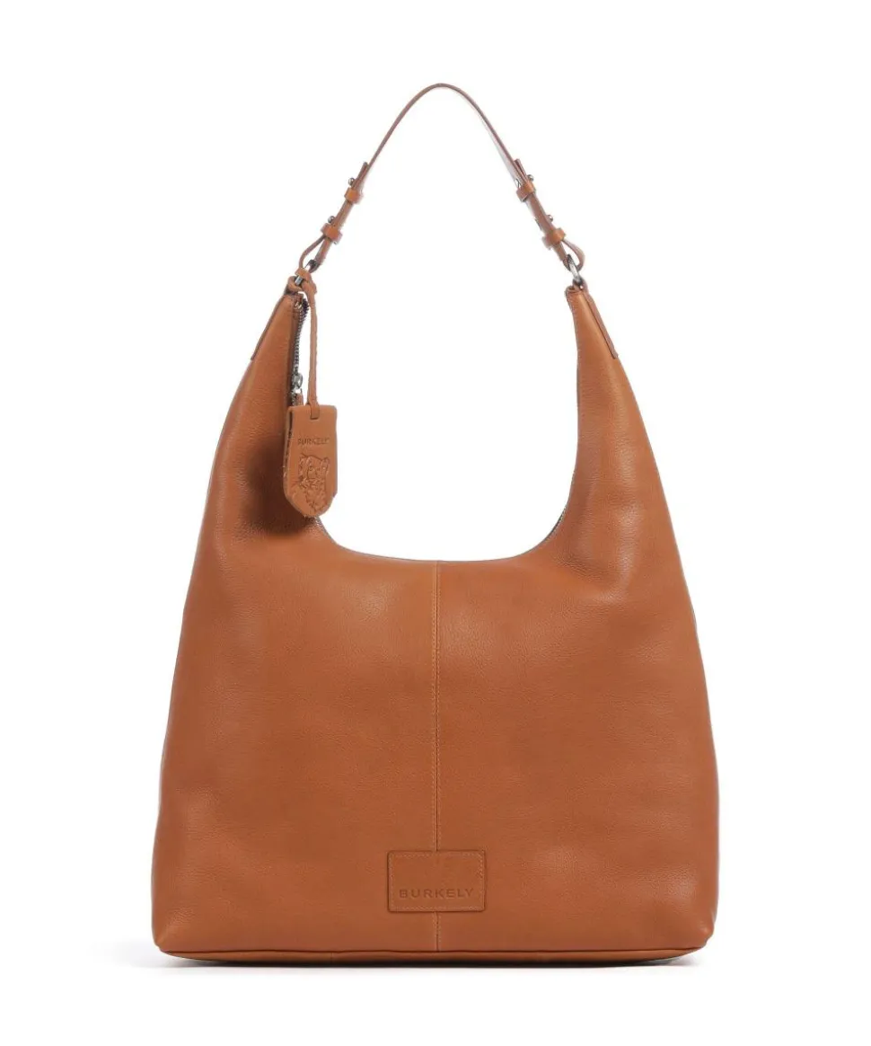 Soft Skylar Beuteltasche genarbtes Leder cognac