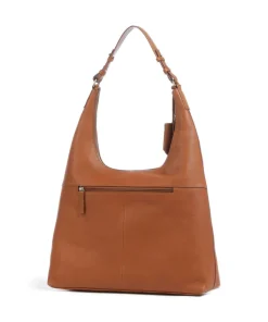 Soft Skylar Beuteltasche genarbtes Leder cognac