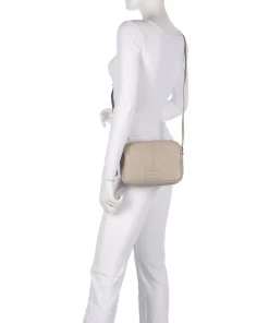 Soft Skylar Umhängetasche genarbtes Leder beige