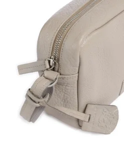 Soft Skylar Umhängetasche genarbtes Leder beige