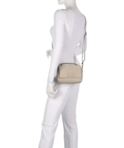 Soft Skylar Umhängetasche genarbtes Leder beige
