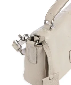 Soft Skylar Umhängetasche genarbtes Leder beige