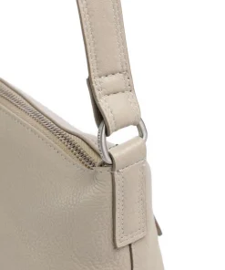 Soft Skylar Umhängetasche genarbtes Leder beige