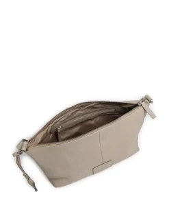 Soft Skylar Umhängetasche genarbtes Leder beige