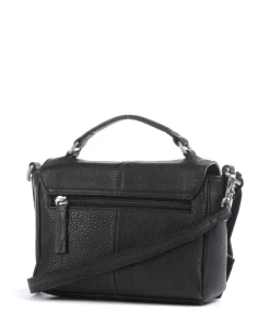 Soft Skylar Umhängetasche genarbtes Leder schwarz