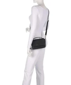 Soft Skylar Umhängetasche genarbtes Leder schwarz