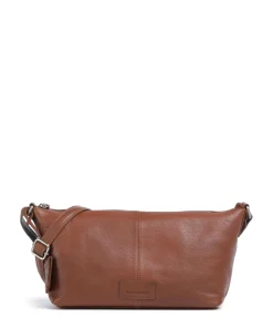 Soft Skylar Umhängetasche genarbtes Leder braun