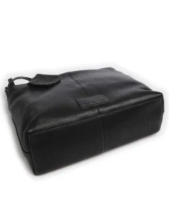 Soft Skylar Umhängetasche genarbtes Leder schwarz