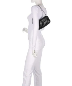 Soho Crinkle Patent 25 Schultertasche Leder schwarz