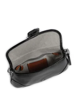 Soho Crinkle Patent 25 Schultertasche Leder schwarz