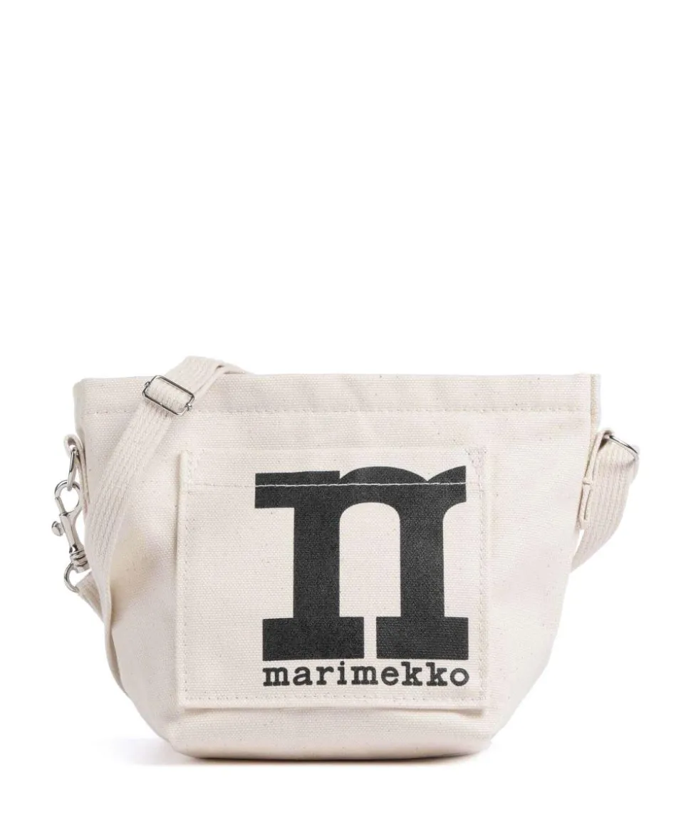 Solid Mono Mini Umhängetasche Canvas natur