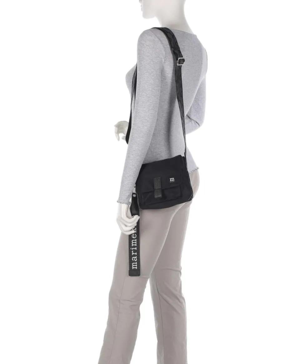 Solid Umhängetasche Polyamide schwarz