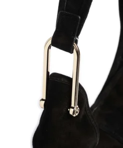 Sonny Beuteltasche aufgerautes Kalbsleder schwarz