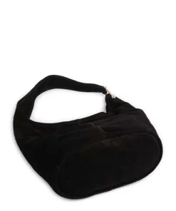 Sonny Beuteltasche aufgerautes Kalbsleder schwarz