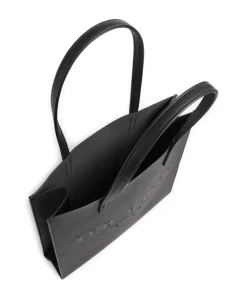 Soocon Shopper Lederimitat schwarz