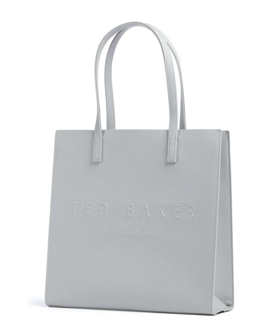 Soocon Shopper Lederimitat hellgrau