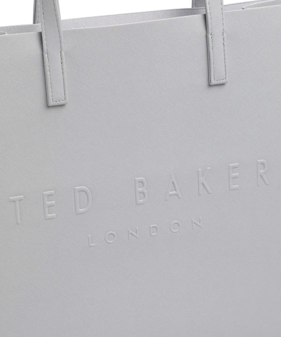 Soocon Shopper Lederimitat hellgrau