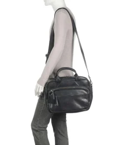 Soundcheck Synthesizer Aktentasche 15″ genarbtes Rindsleder dunkelblau