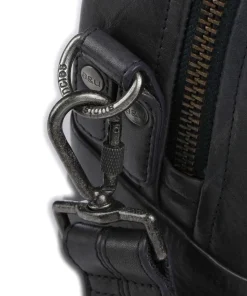 Soundcheck Synthesizer Aktentasche 15″ genarbtes Rindsleder dunkelblau