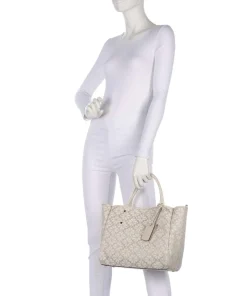 Spade Flower Jacquard Handtasche Canvas natur