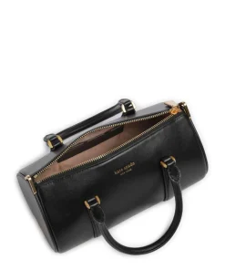 Spade Icon Handtasche fein genarbtes Leder schwarz