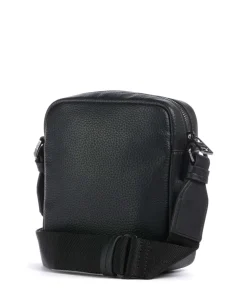 Speedyork Umhängetasche Lederimitat schwarz