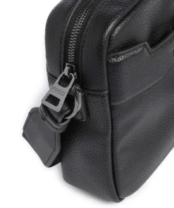 Speedyork Umhängetasche Lederimitat schwarz